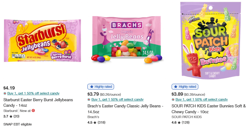 target easter candies bogo deals